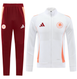 AS Roma 24/25 Men's White Long Zip Jacket