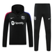 Barcelona 24/25 Men's Black Hoodie Tracksuit