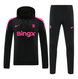 Chelsea 24/25 Men's Black Hoodie Tracksuit