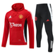 Manchester United 24/25 Men's Red Hoodie Tracksuit