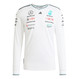 Mercedes-AMG 2025 White Authentic Long Sleeve Driver T-Shirt