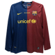 Barcelona 08/09 Men's Home Retro Long Sleeve Shirt UCL Edition