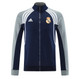 Real Madrid 25/26 Men's Navy-Gray Long Zip Jacket
