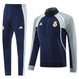 Real Madrid 25/26 Men's Navy-Gray Long Zip Jacket