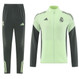 Real Madrid 25/26 Men's Lime Green Long Zip Windbreaker