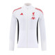 Liverpool 25/26 Men's White Long Zip Windbreaker