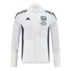 Arsenal 25/26 Men's White Long Zip Windbreaker