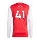 RICE #41 Arsenal 25/26 Men's Home Long Sleeve Shirt - PL Font