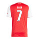 SAKA #7 Arsenal 25/26 Stadium Men's Home Shirt - Arsenal Font