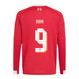 ISAK #9 Liverpool 25/26 Men's Home Long Sleeve Shirt - Liverpool Font