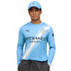 HAALAND #9 Manchester City 25/26 Men's Home Long Sleeve Shirt - PL Font