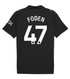 FODEN #47 Manchester City 25/26 Women's Away Shirt - PL Font