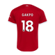 GAKPO #18 Liverpool 23/24 Authentic Men's Home Shirt - PL Font