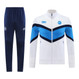 SSC Napoli 25/26 Men's White Long Zip Jacket