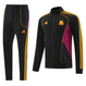 AS Roma 25/26 Men's Black Long Zip Jacket