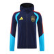 Spain 2026 Men's Blue Long Zip Hoodie Tracksuit