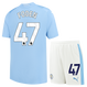 FODEN #47 Manchester City 23/24 Kid's Home Shirt and Shorts - PL Font