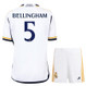 BELLINGHAM #5 Real Madrid 23/24 Kid's Home Shirt and Shorts