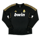 Real Madrid 11/12 Men's Away Retro Long Sleeve Shirt