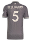 BELLINGHAM #5 Real Madrid 24/25 Authentic Men's Third Shirt