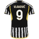 VLAHOVIĆ #9 Juventus 23/24 Stadium Men's Home Shirt