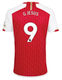 G. JESUS #9 Arsenal 23/24 Stadium Men's Home Shirt - PL Font