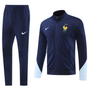 France 2024 Men's Navy Long Zip Jacket