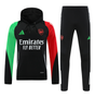 Arsenal 24/25 Men's Black Hoodie Tracksuit