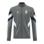 Real Madrid 25/26 Men's Gray Long Zip Windbreaker