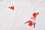Liverpool 25/26 Men's White Long Zip Windbreaker