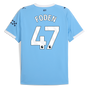 FODEN #47 Manchester City 25/26 Authentic Men's Home Shirt - PL Font
