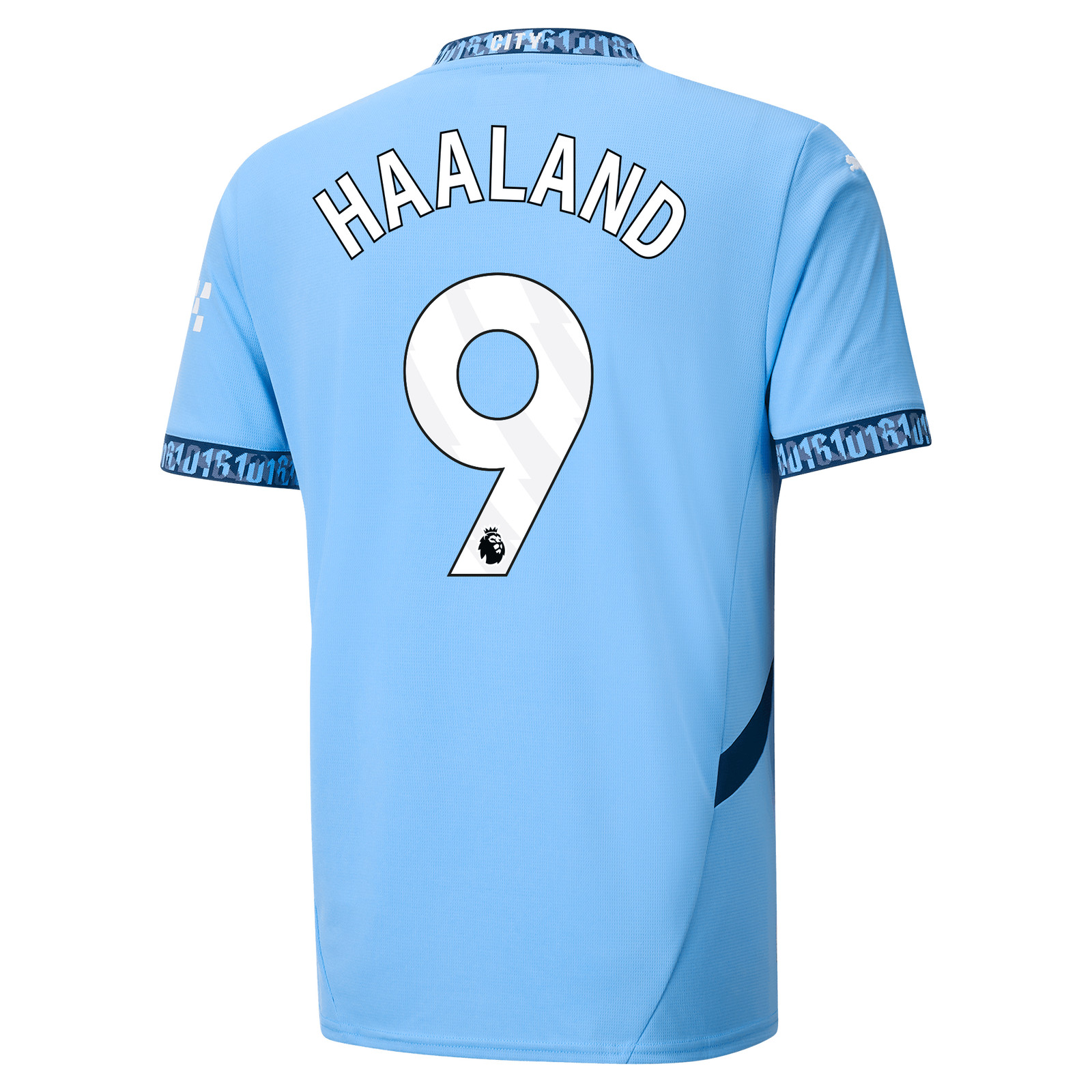 HAALAND #9 Manchester City 24/25 Stadium Men's Home Shirt - PL Font