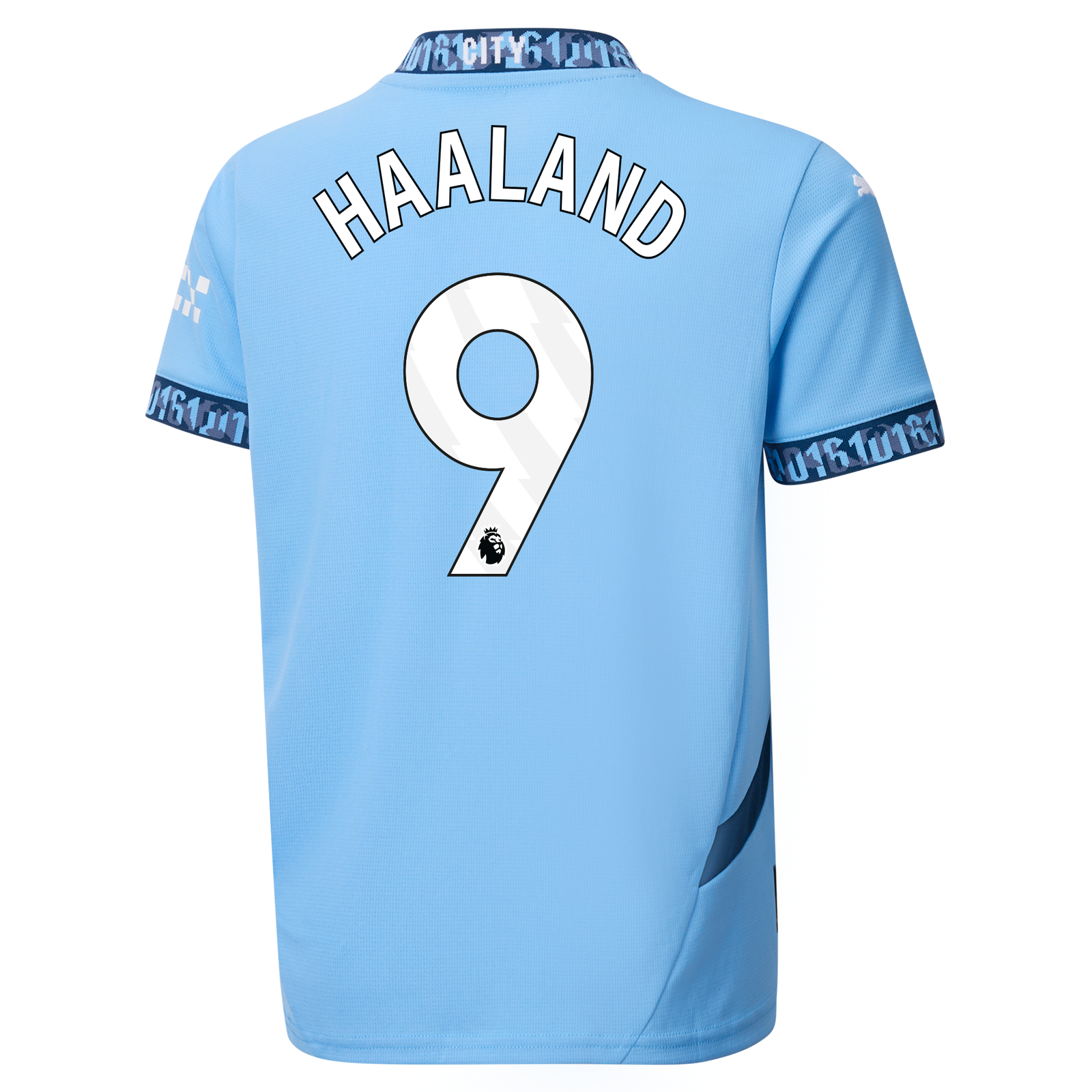 HAALAND #9 Manchester City 24/25 Kid's Home Shirt and Shorts - PL Font