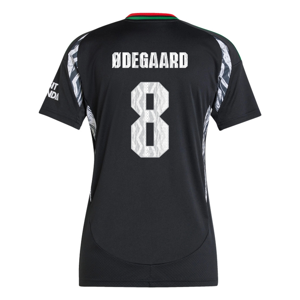 ØDEGAARD #8 Arsenal 24/25 Women's Away Shirt - Arsenal Font