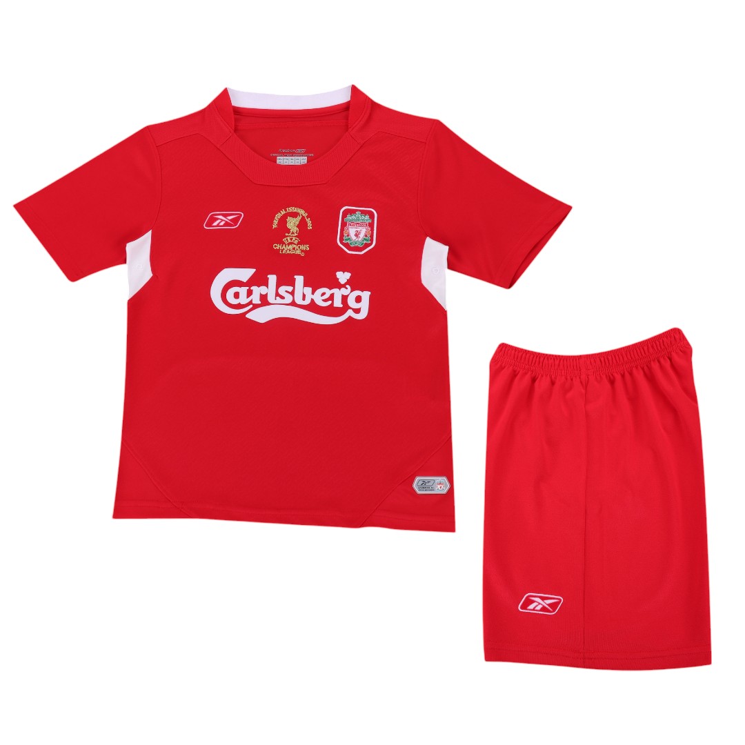 Liverpool 04/05 Kid's Home Retro Mini-Kit UCL Edition