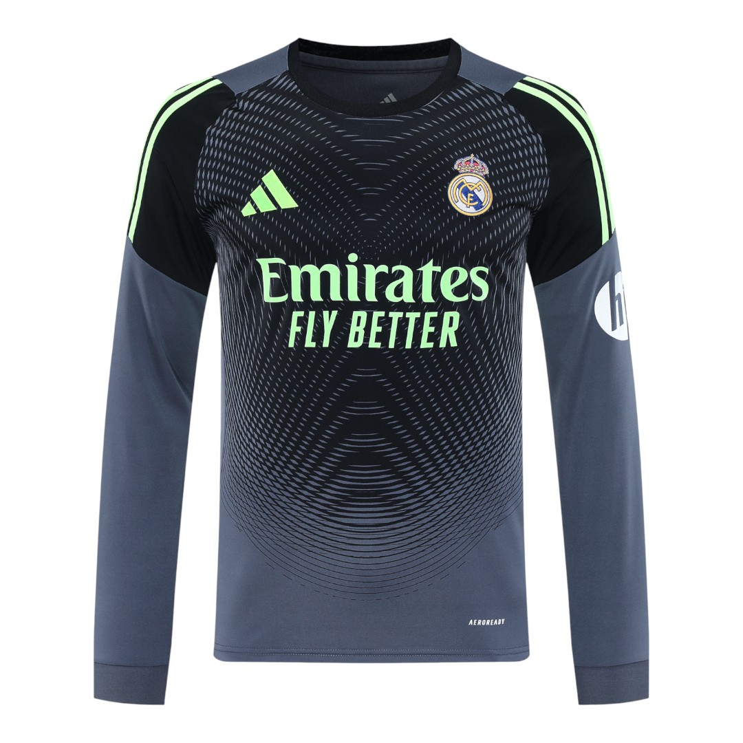 Real Madrid 25/26 Men's Gray Goalkeeper Long Sleeve Shirt