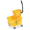 Genuine Joe Splash Guard 26-Quart Mop Bucket/Wringer Combination Yellow/Black