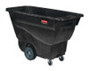 Rubbermaid Commercial Utility Duty Tilt Truck - 450 lb Capacity - Structofoam - 26" Width x 53" Depth x 33" Height - Black
