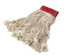 Rubbermaid Wet Mop Head, Super Stitch, Cotton, White, Case Of 6