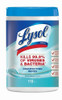 Lysol Disinfecting Wipes, Ocean Fresh, 7" x 8", White, Canister Of 110 Wipes