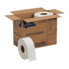 Envision Jumbo Jr. 2-Ply Bathroom Tissue Rolls, 3 1/2" x 1,000', 100% Recycled, White, Pack Of 8