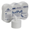 SofPull 2-Ply Centerpull Bathroom Tissue, White, 1,000 Sheets Per Roll, Pack Of 6 Rolls