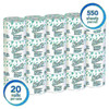 Scott 2-Ply Bathroom Tissue, 4-1/8" x 4" Sheets, 100% Recycled, 550 Sheets Per Roll, Case Of 20 Rolls