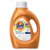 Tide Plus Bleach Lndry Detergent - Liquid - 92 oz (5.75 lb) - Original Scent - 4 / Carton - Orange