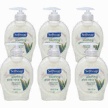 Softsoap Aloe Vera Hand Soap - Aloe Vera Scent - 7.5 fl oz (221.8 mL) - Pump Bottle Dispenser - Dirt Remover - Hand - Pearl - Moisturizing - 6 / Carton