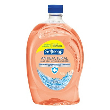 Softsoap Crisp Clean Antibacterial/Moisturizing Hand Soap, 56 Oz, Pack Of 6