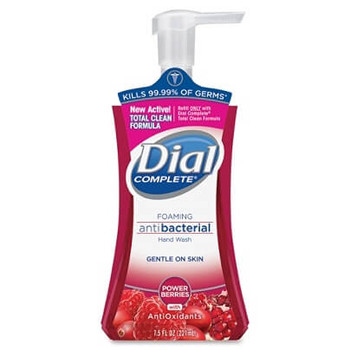 Dial Complete Foaming Antibacterial Hand Wash, Cranberry Scent, 7.5 Oz. Pump