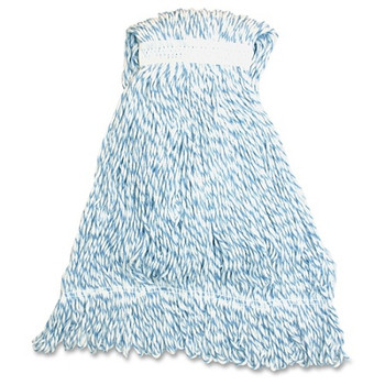Genuine Joe Blue Stripes Hygrade Rayon Mophead - Rayon