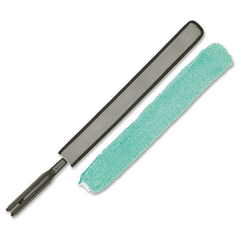 Rubbermaid Commercial HYGEN Quick-Connect Flexible Dusting Wand 20" Handle. Includes one duster and one microfiber sleeve
