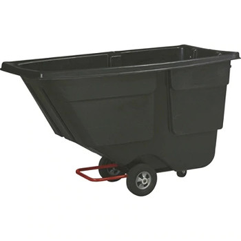ROTOMOLDED TILT TRUCK, 1 CUBIC YARD, BLACK